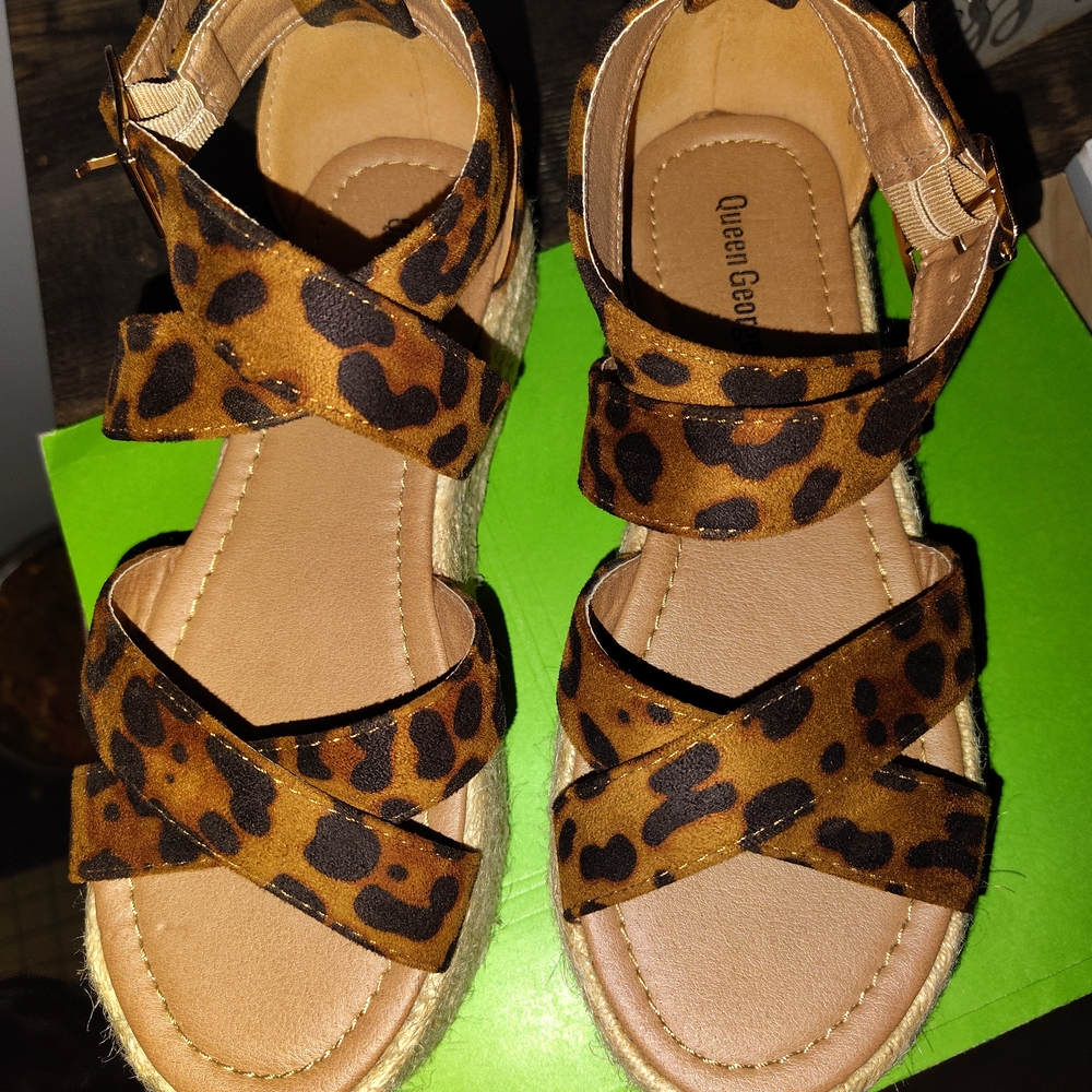 Leopard Print Sandals